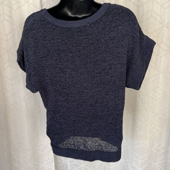 WD.NY Loose Knit Short Sleeve Top Sweater - Picture 2 of 8